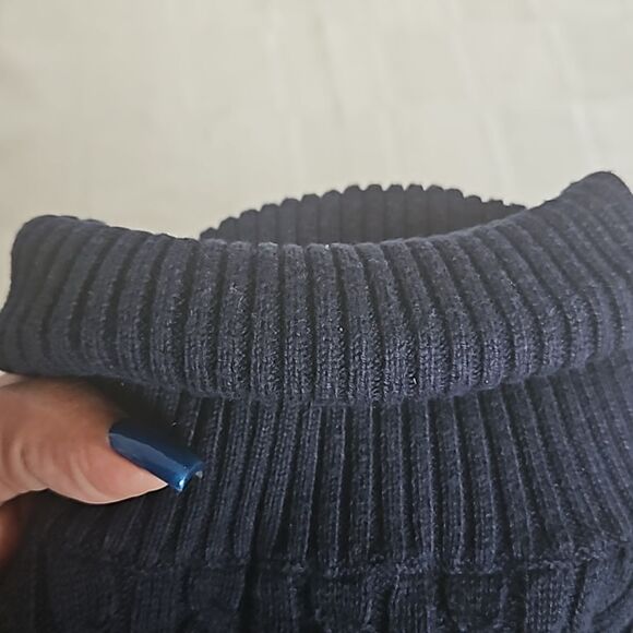 Nautica Women's Turtle Neck Cotton Sweater XS Navy Blue - Picture 12 of 16